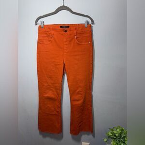Liverpool Women’s Orange Slit Hem  Cropped Boot Jeans Fall BOHO  Size 28 EUC